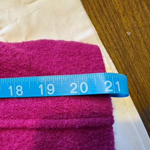 Hot Pink Boiled Wool Lightweight LL Bean XL Petite Coat - Picture 15 of 16